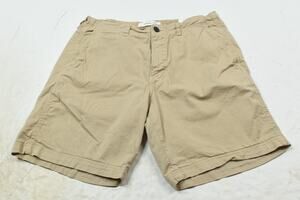Billy Reid Chino Shorts Mens 32 Beige Khaki Standard Cut Cotton Casual